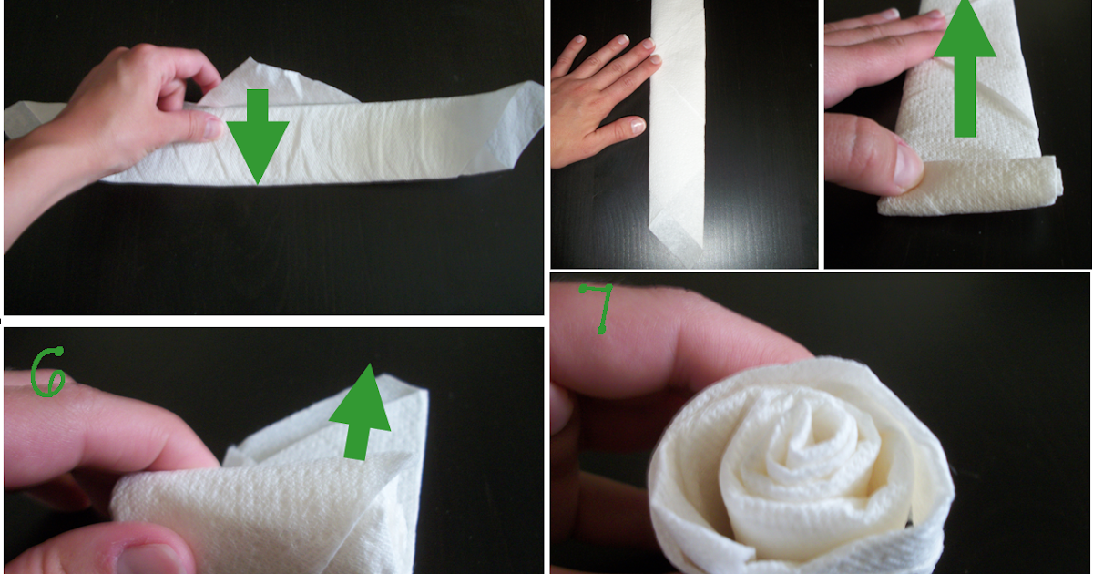How to Make Napkin Roses - The Rose Table How to Make Napkin Roses - The Rose Table