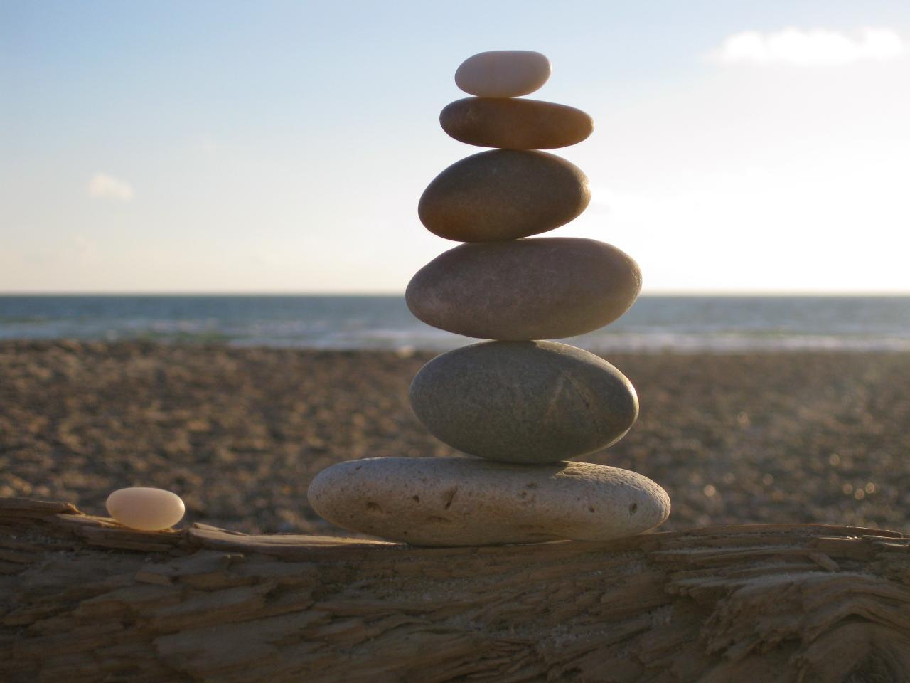 Free Images : beach, sea, sand, rock, wood, balance, pebble, material ...