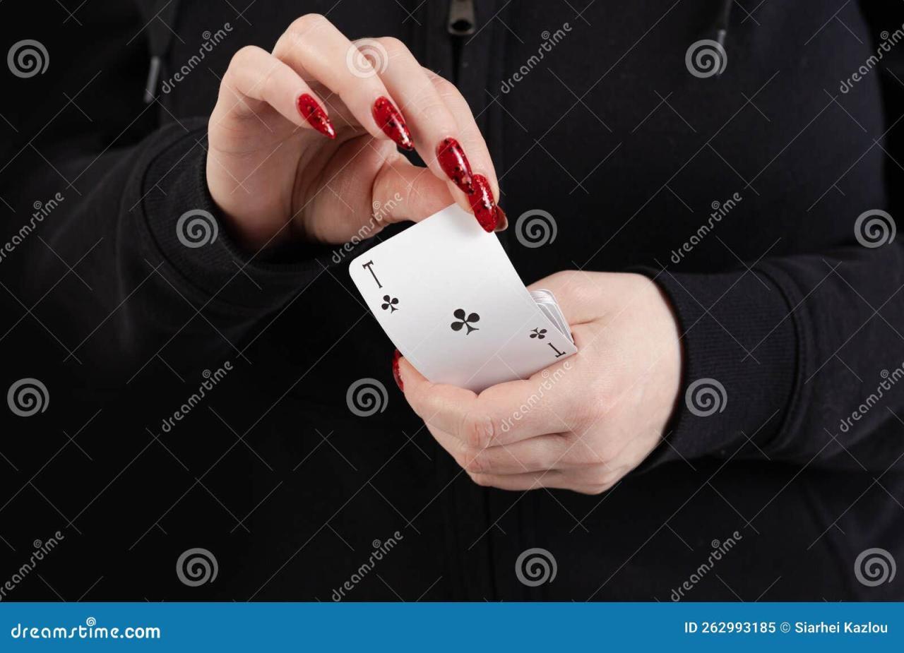 Female Hands Hold a Deck of Cards and Show Tricks. Stock Image - Image ... Female Hands Hold a Deck of Cards and Show Tricks. Stock Image - Image ...