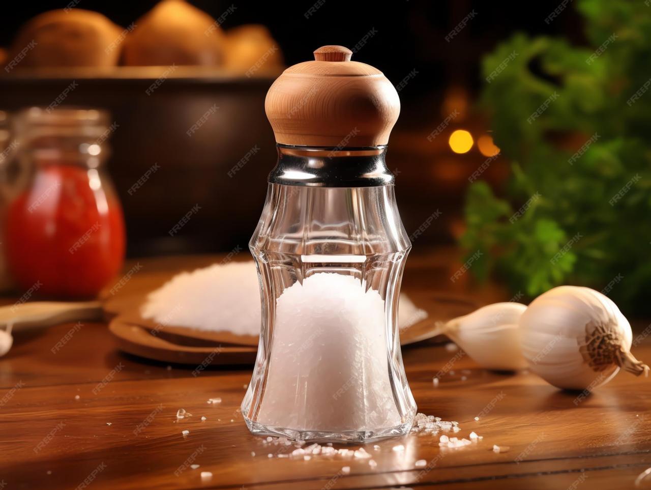 Premium Photo | A salt shaker on a table Premium Photo | A salt shaker on a table